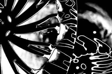 Siyah ve beyaz arkaplanlı tek renkli doku.