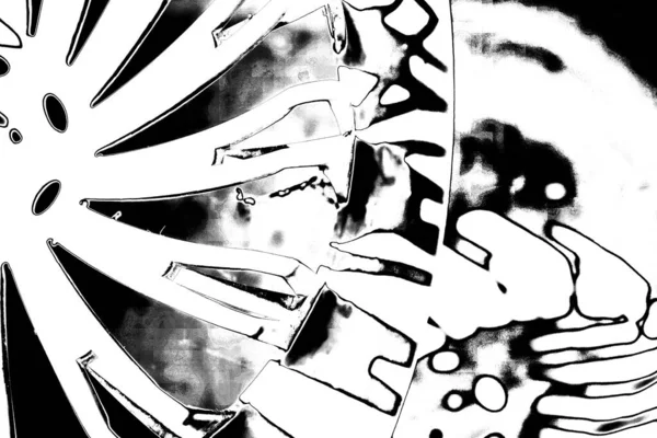 Fondo Grunge Abstracto Textura Monocromática Fondo Blanco Negro —  Fotos de Stock