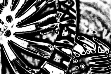 Soyut grunge arkaplanı. Monokrom dokusu. Resim siyah ve beyaz tonları içerir.