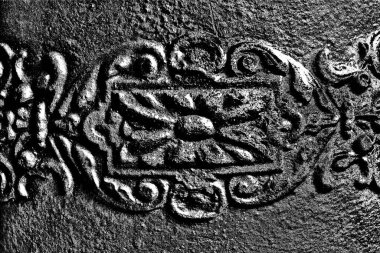 Soyut grunge arkaplanı. Monokrom dokusu. Resim siyah ve beyaz tonları içerir.