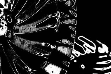 Soyut grunge arkaplanı. Monokrom dokusu. Resim siyah ve beyaz tonları içerir.