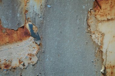 Dökülen boya paslı metal dokusu