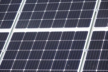 Güneş panelleri desenli yüzey, kopyalama alanı