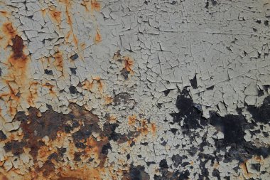 Çizik ve çatlaklarla metal doku