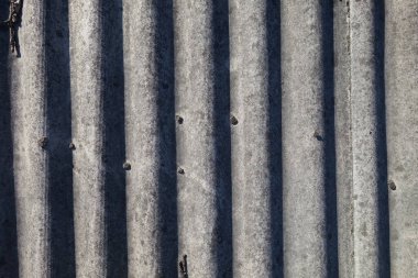 Oluklu eski çatı dokusu