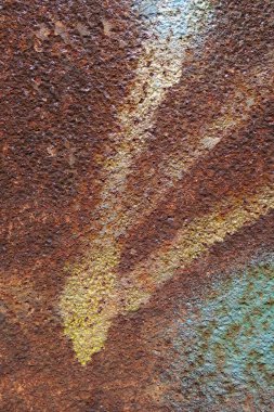 Çizik ve çatlaklarla metal doku