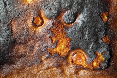 Yanmış hamur yüzeyi, kopyalama alanı