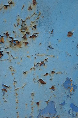 Dökülen boya paslı metal dokusu