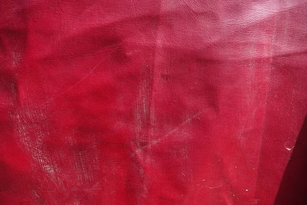 折皱塑料红色抽象纹理 — 图库照片