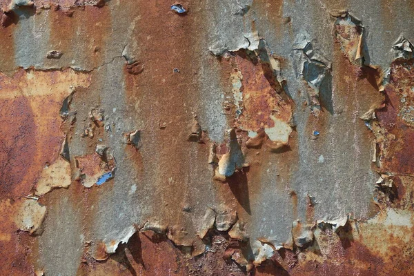 Dökülen boya paslı metal dokusu