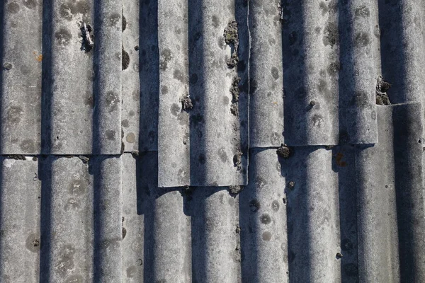 Oluklu Eski Çatı Dokusu — Stok fotoğraf