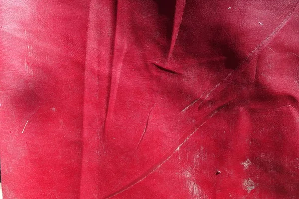 折皱塑料红色抽象纹理 — 图库照片