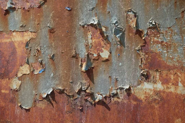 Skalfärg Rostande Metall Grov Konsistens — Stockfoto