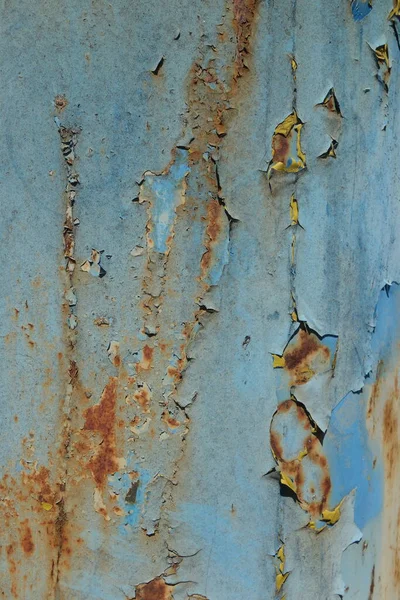 Descascamento Pintura Ferrugem Metal Textura Áspera — Fotografia de Stock