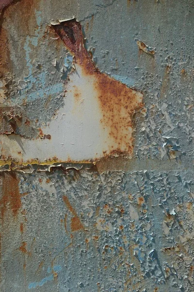 Dökülen boya paslı metal dokusu