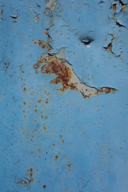 Dökülen boya paslı metal dokusu