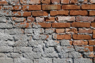 Eski model tuğla duvarın arka planı