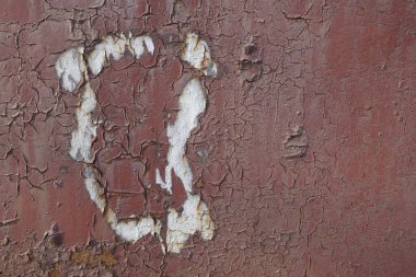 Metal boya dokusu ve arkaplan