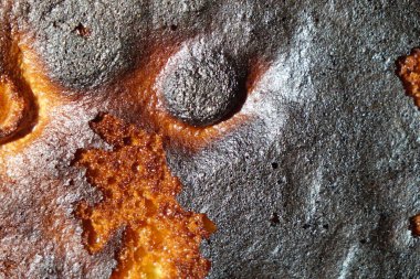 Yanmış hamur yüzeyi, kopyalama alanı