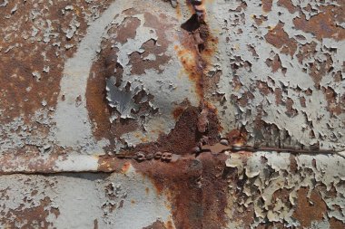 Çizik ve çatlaklarla metal doku