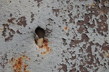 Çizik ve çatlaklarla metal doku