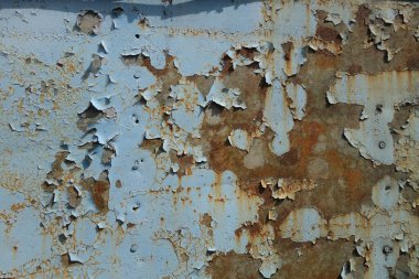 Dökülen boya paslı metal dokusu