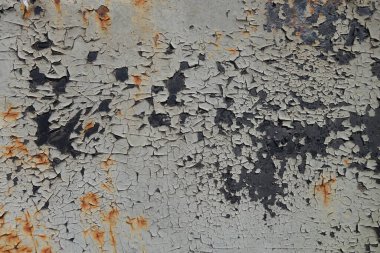 Çizik ve çatlaklarla metal doku