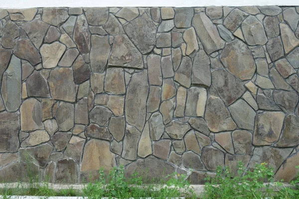 Háttér Stacked Stone Wall — Stock Fotó