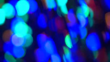 Güzel renkli bokeh ışıklarının soyut çekimleri.