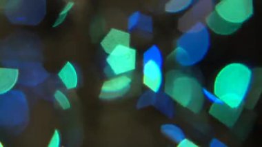 Güzel renkli bokeh ışıklarının soyut çekimleri.