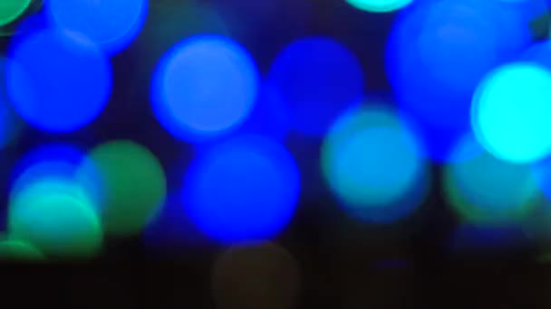 Close Abstract Footage Beautiful Colorful Bokeh Lights — Stock Video