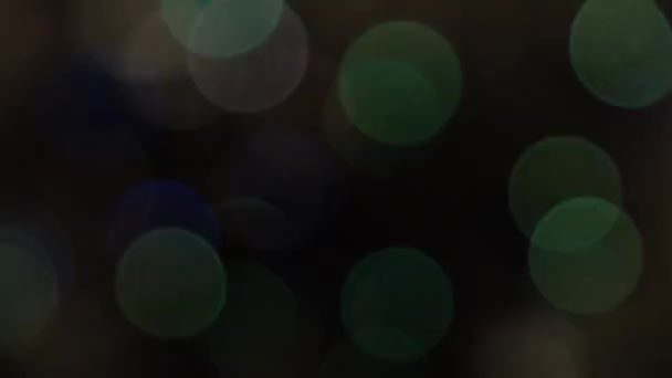 Close Abstracte Beelden Van Prachtige Kleurrijke Bokeh Lichten — Stockvideo