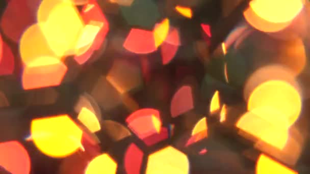 Lähikuva Abstrakti Kuvamateriaalia Kaunis Värikäs Bokeh Valot — kuvapankkivideo