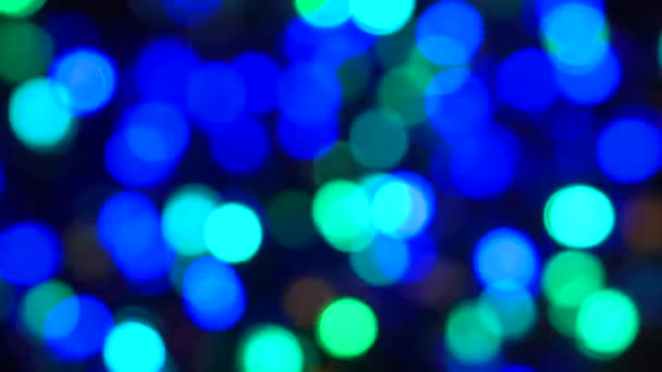 Close Abstract Footage Beautiful Colorful Bokeh Lights — Stock Video