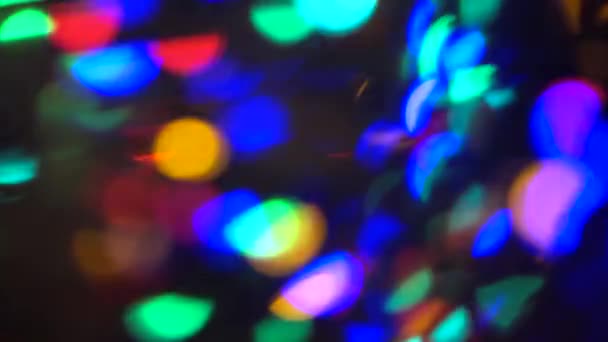 Close Abstracte Beelden Van Prachtige Kleurrijke Bokeh Lichten — Stockvideo