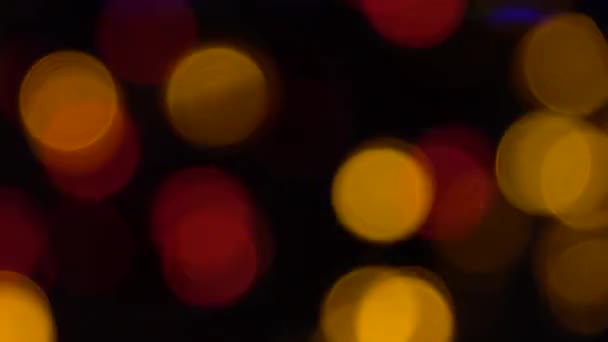 Close Imagens Abstratas Belas Luzes Coloridas Bokeh — Vídeo de Stock