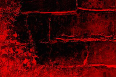 Soyut grunge arkaplanı. Monokrom dokusu. Siyah ve kırmızı desenli arka plan