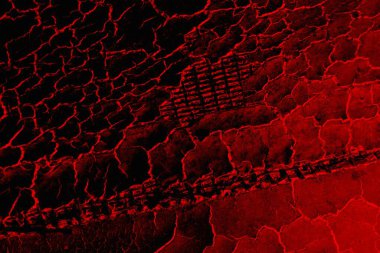 Soyut grunge arkaplanı. Monokrom dokusu. Siyah ve kırmızı desenli arka plan