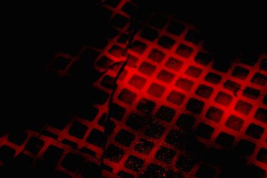 Soyut grunge arkaplanı. Monokrom dokusu. Siyah ve kırmızı desenli arka plan