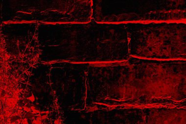 Soyut grunge arkaplanı. Monokrom dokusu. Siyah ve kırmızı desenli arka plan