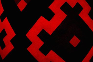 Soyut grunge arkaplanı. Monokrom dokusu. Siyah ve kırmızı desenli arka plan