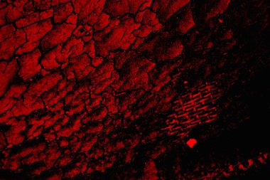 Soyut grunge arkaplanı. Monokrom dokusu. Siyah ve kırmızı desenli arka plan