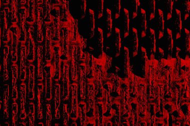 Soyut grunge arkaplanı. Monokrom dokusu. Siyah ve kırmızı desenli arka plan