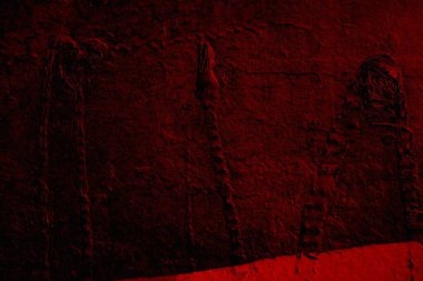 Soyut grunge arkaplanı. Monokrom dokusu. Siyah ve kırmızı desenli arka plan