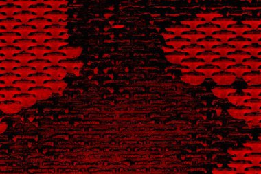 Soyut grunge arkaplanı. Monokrom dokusu. Siyah ve kırmızı desenli arka plan