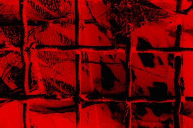 Soyut grunge arkaplanı. Monokrom dokusu. Siyah ve kırmızı desenli arka plan