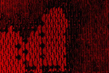 Soyut grunge arkaplanı. Monokrom dokusu. Siyah ve kırmızı desenli arka plan