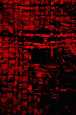 Soyut grunge arkaplanı. Monokrom dokusu. Siyah ve kırmızı desenli arka plan