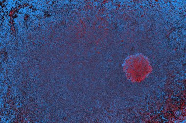 Kırmızı ve mavi renkli grungy duvar, desenli arka plan