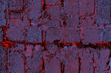 Arka plandaki eski tuğla duvar